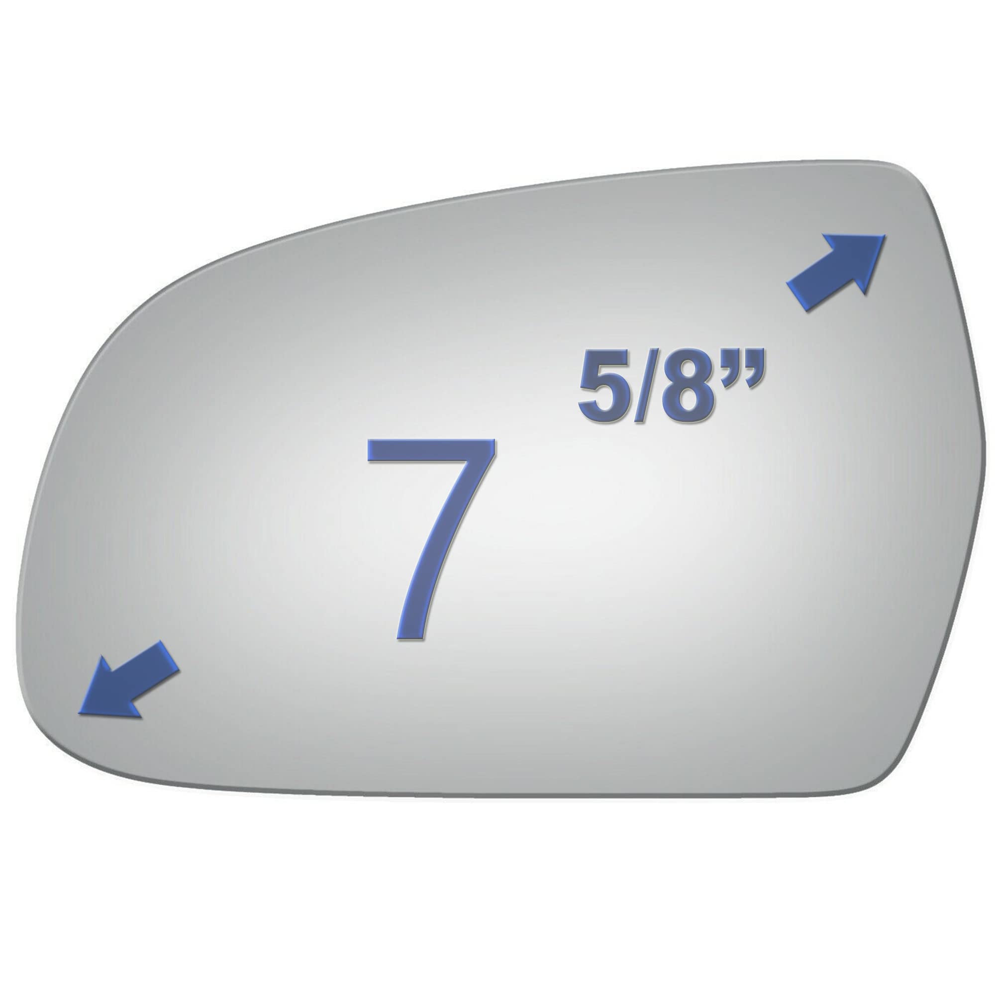 JZSUPER adhesive pads included for secure, quick installation of the mirror glass