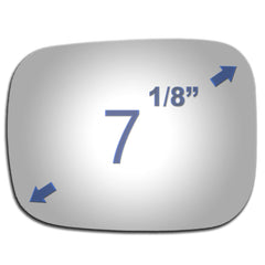 JZSUPER driver left mirror glass for Volvo XC70/V70 2007-2010, reliable replacement option.