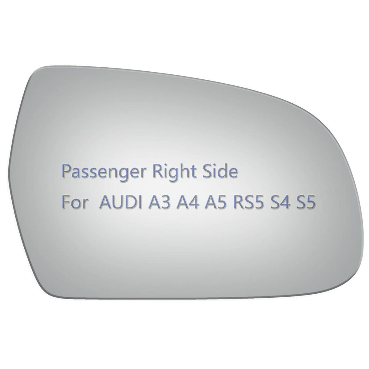 JZSUPER passenger right mirror glass with adhesive for Audi A3 A4 A5, easy replacement