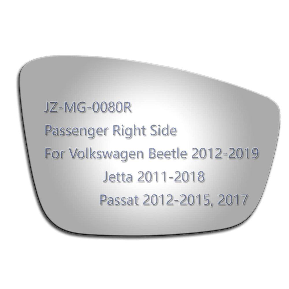 JZSUPER right side mirror glass with adhesive pads for quick replacement