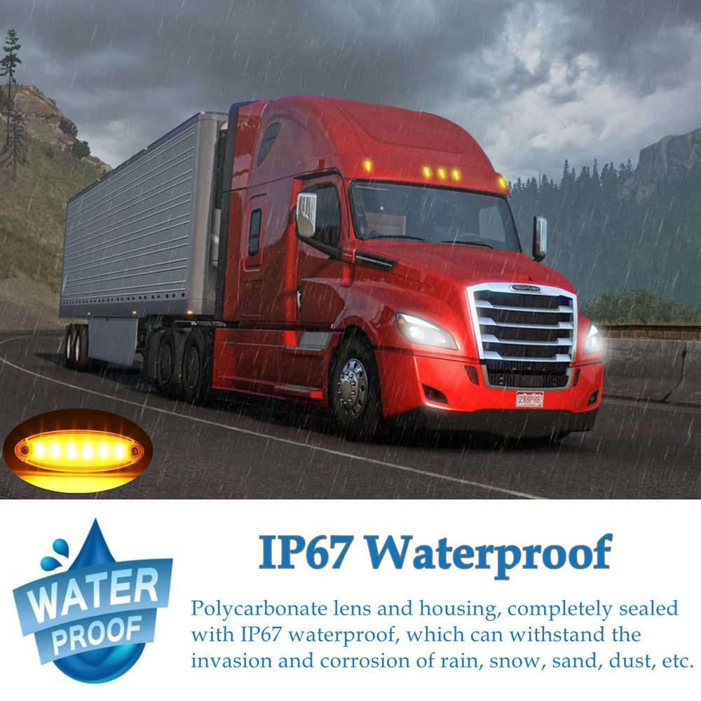 JZYZQBX 6LED cab marker top light for Freightliner Cascadia night use