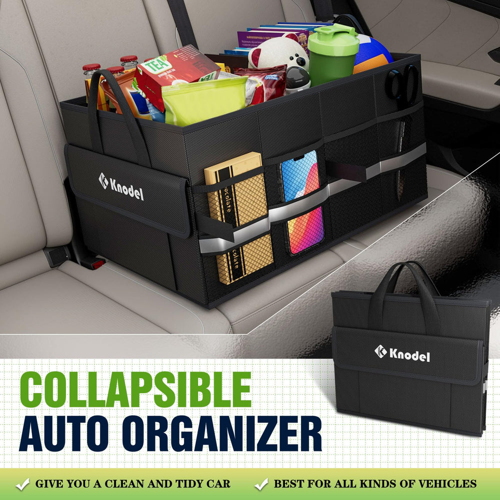 K KNODEL trunk organizer durable 600D Oxford fabric for long-lasting use.