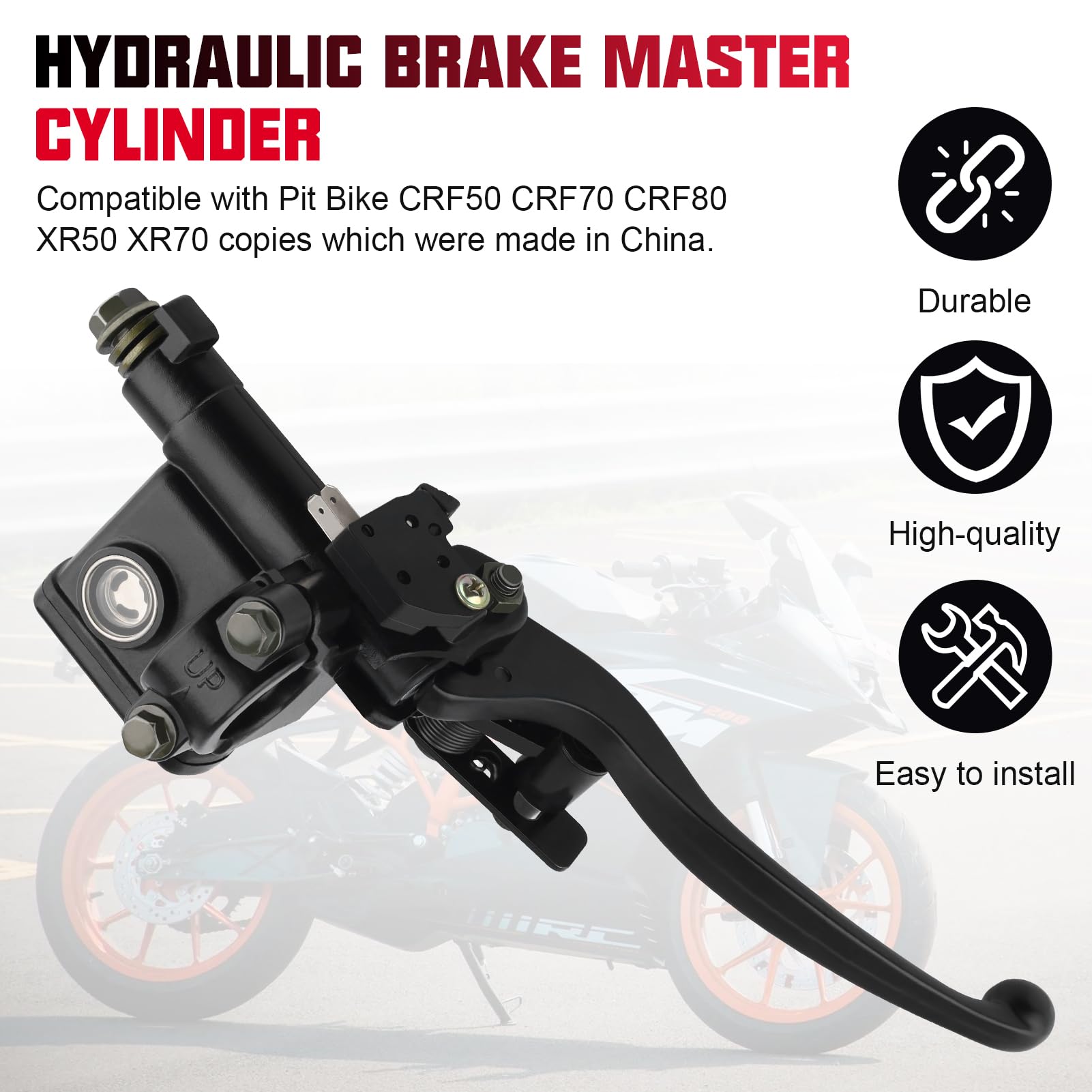 Kabing smooth push feel improves braking control.