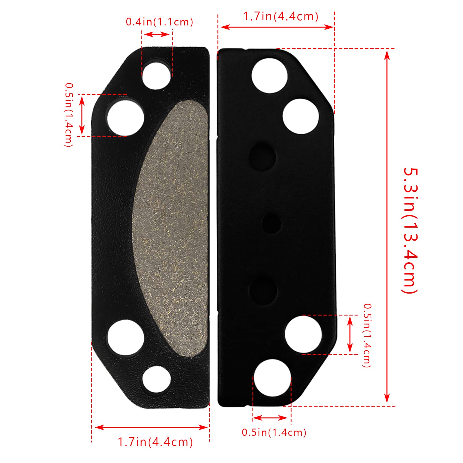 Kabing parking brake pads for Polaris Ranger 700-4x4 offer smooth stops under load.