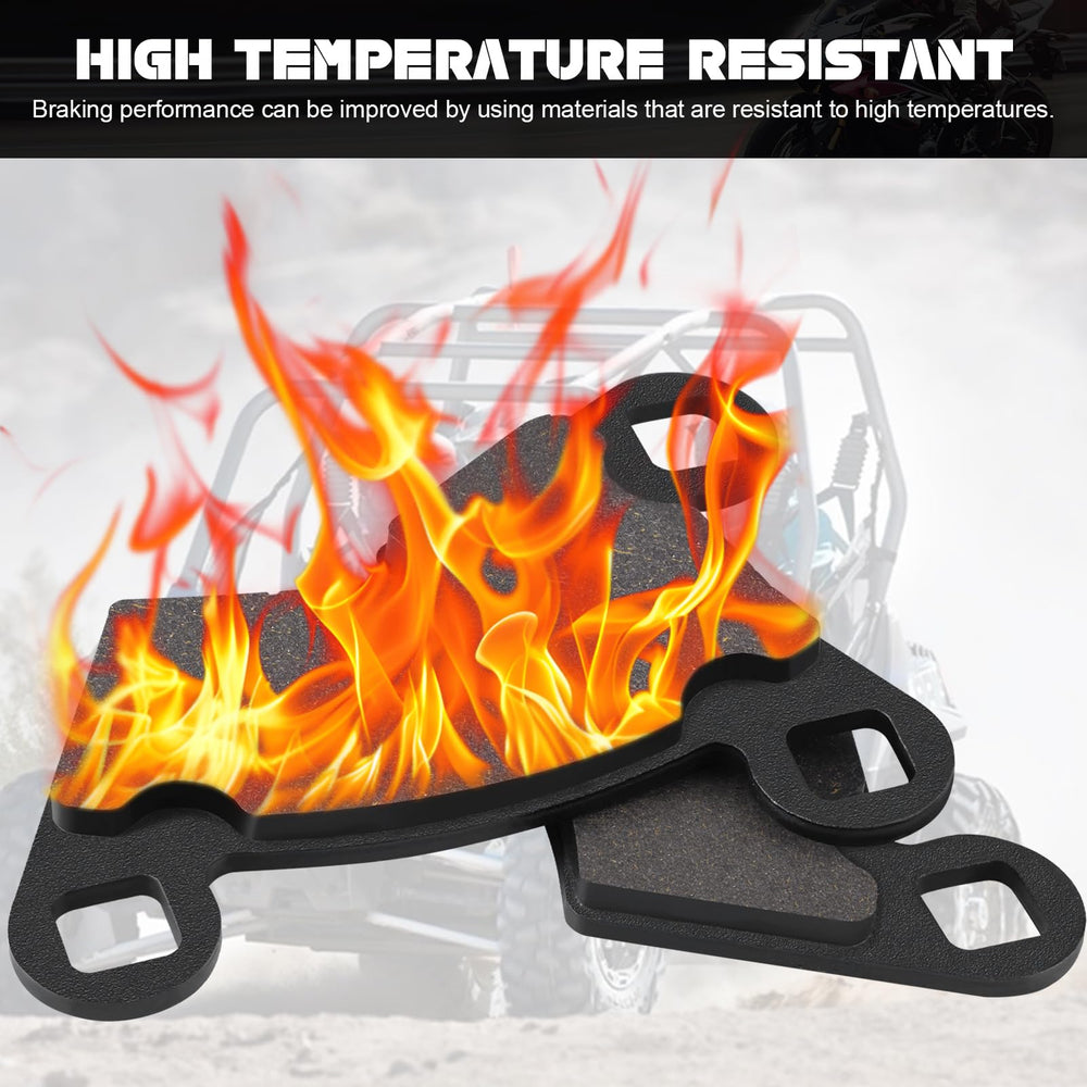 Kabing rear brake pads for Polaris Ranger 700-800 ensure steady performance in mud and gravel.
