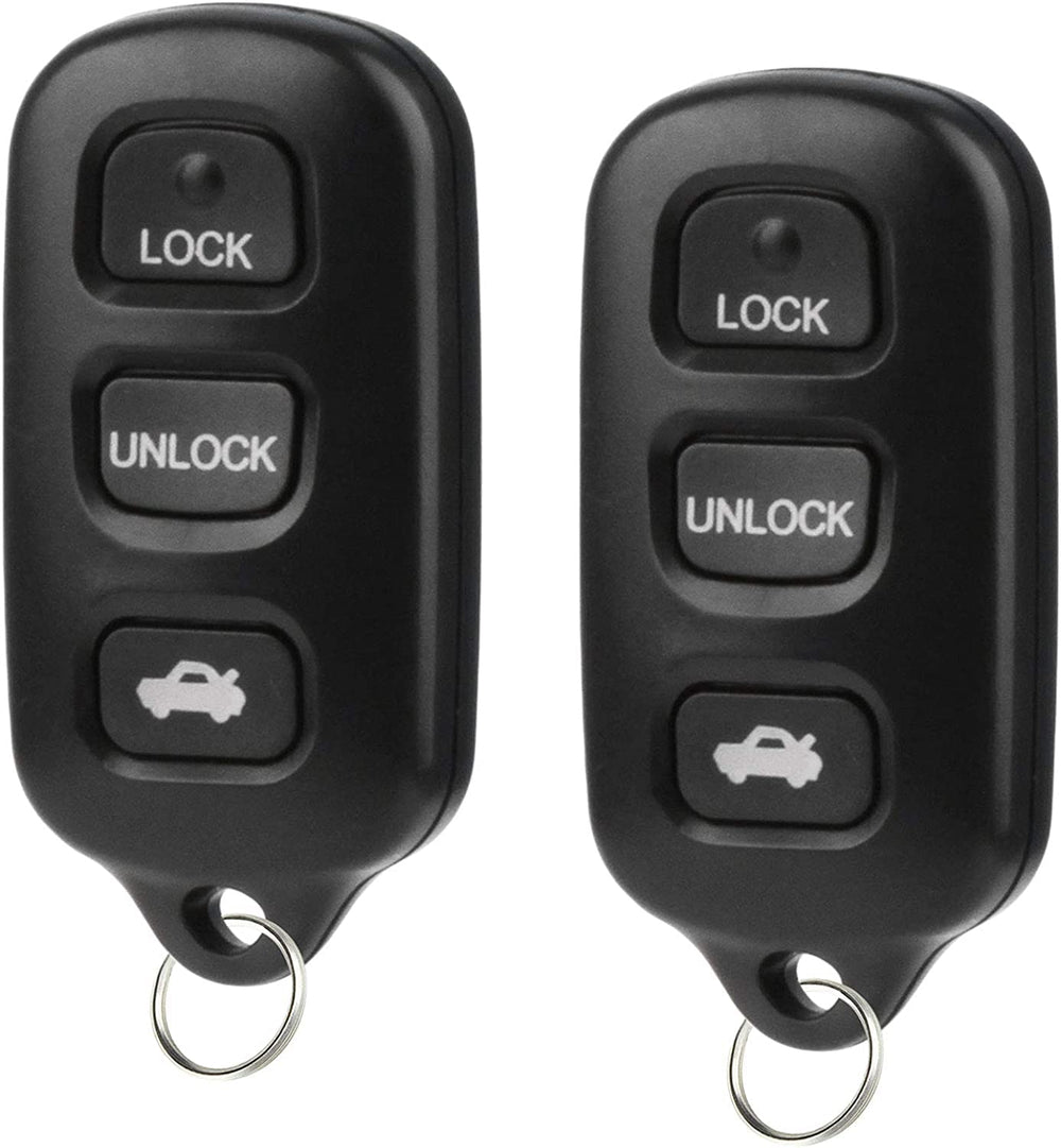 Kaboll key fob replacement for Toyota Camry with front view and pre-installed battery for quick use.