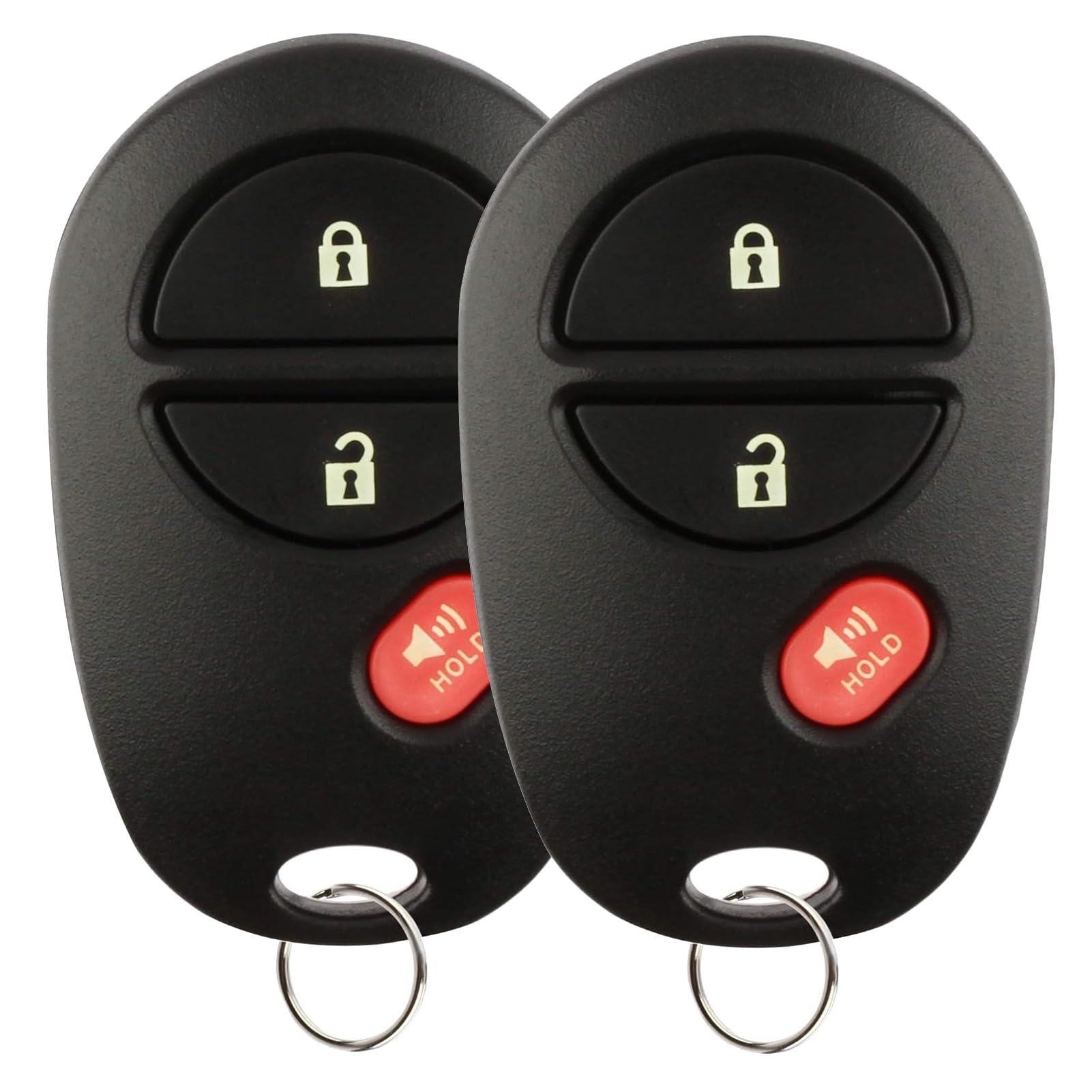 Kaboll key fob for Toyota Tacoma front view, enabling seamless replacement and reliable signal.