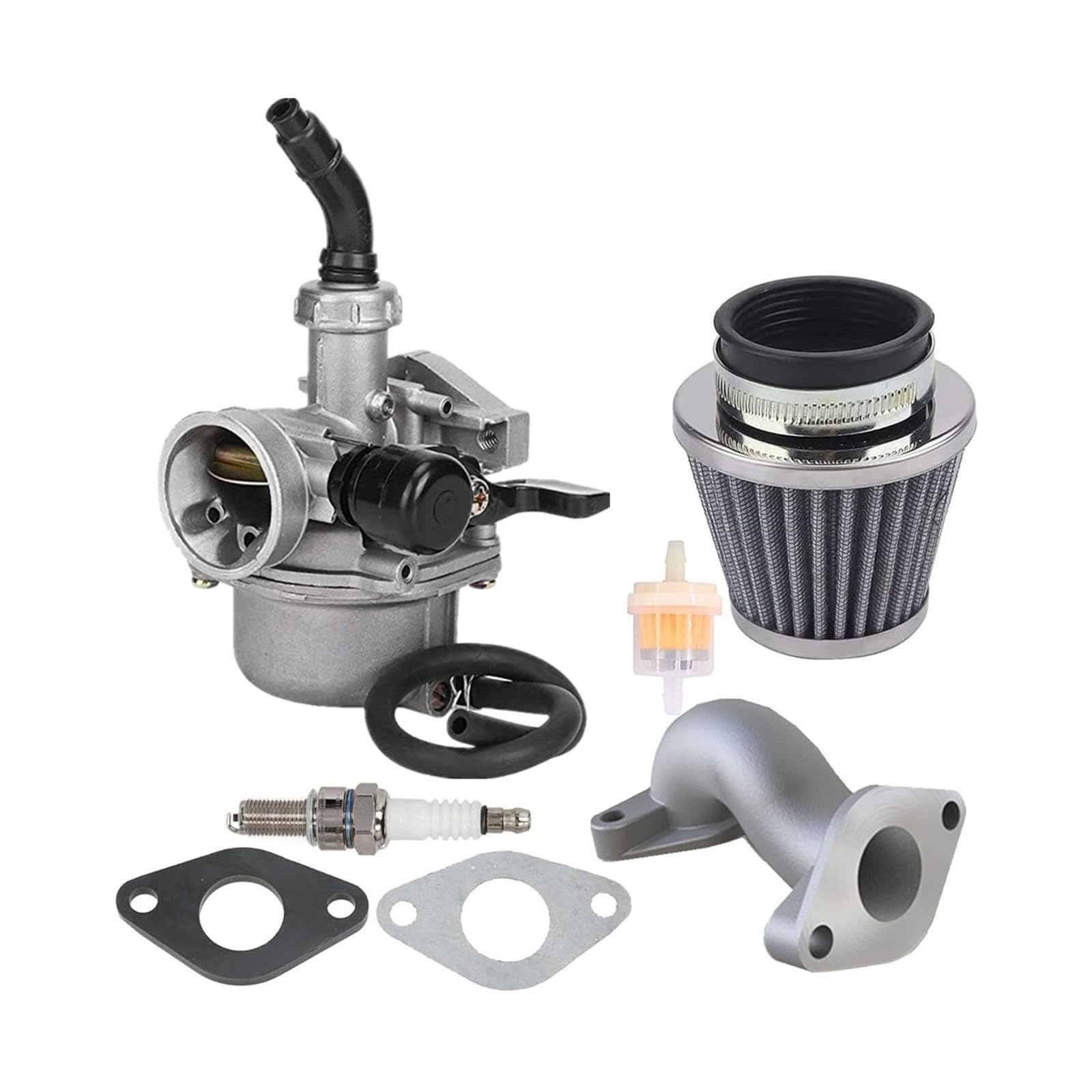 Kacarber AT125 carburetor installed on a Coleman ATV for Coleman's AT125-B compatibility.