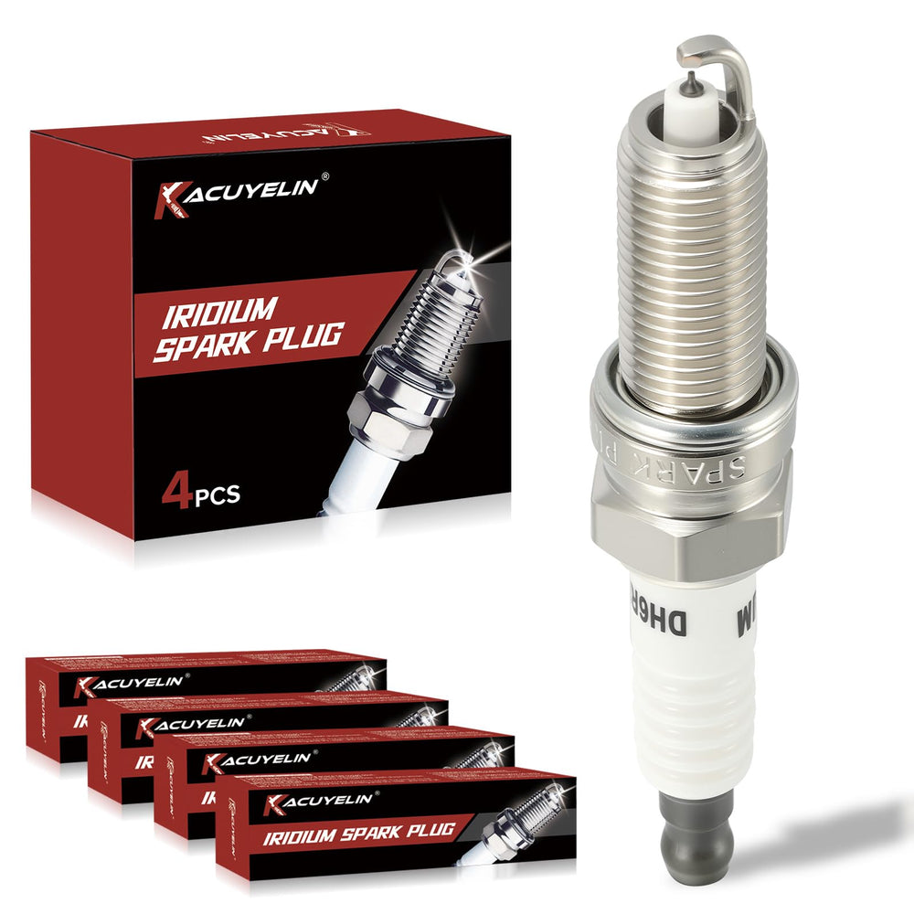KacuYelin Iridium spark plugs close-up, installation kit included