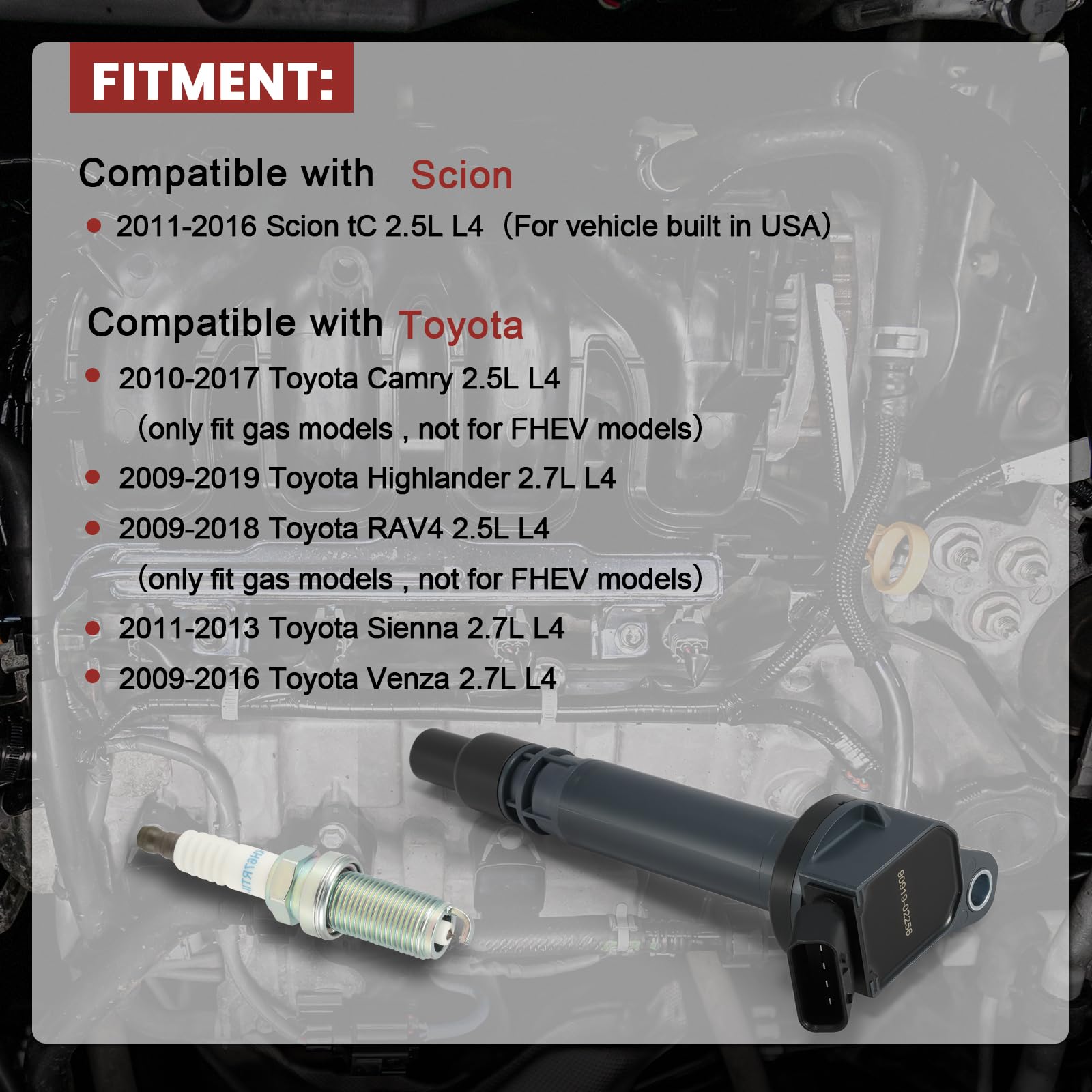 KacuYelin UF507 ignition coil pack ready for reliable high voltage output