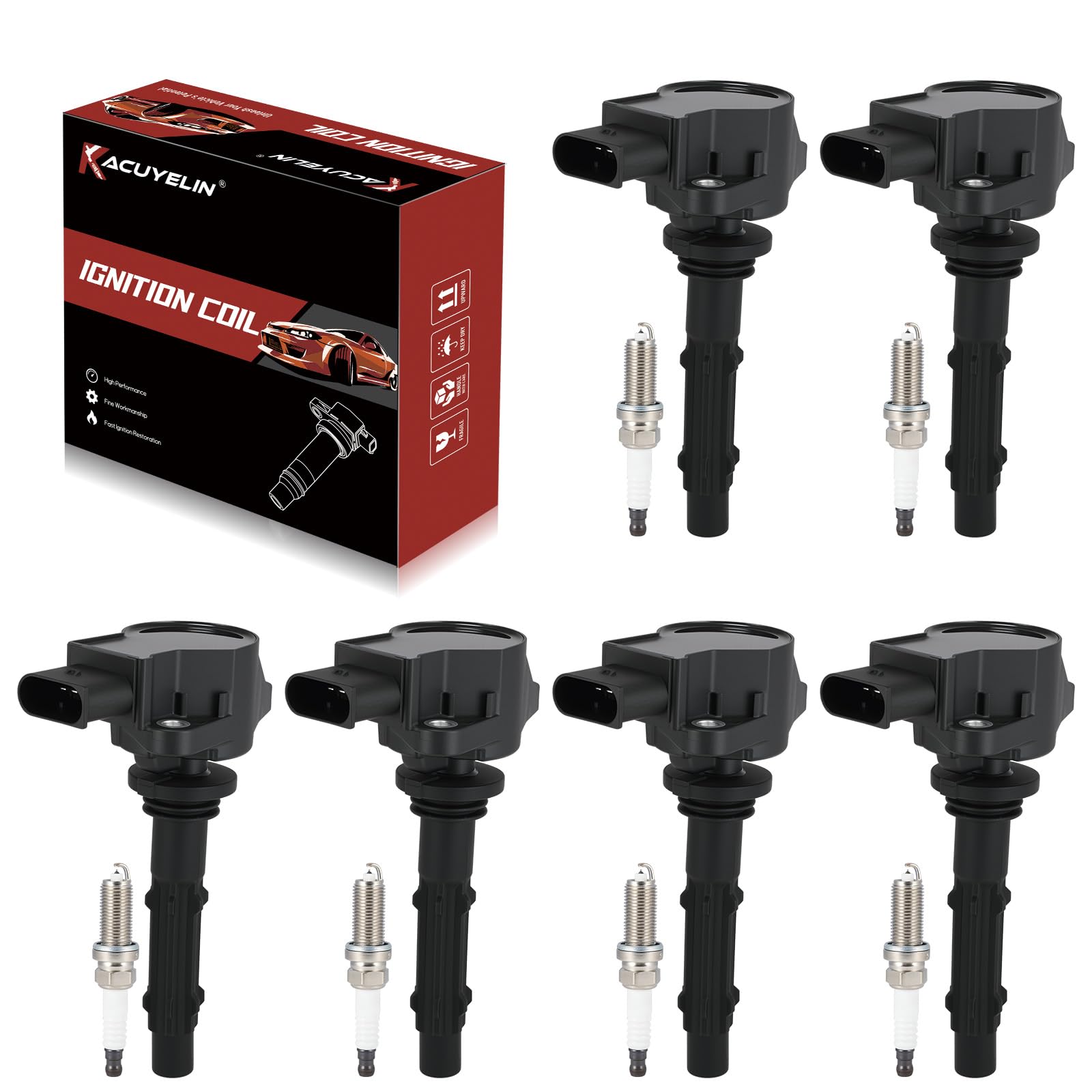 KacuYelin UF535 ignition coil pack closeup for reliable engine starts