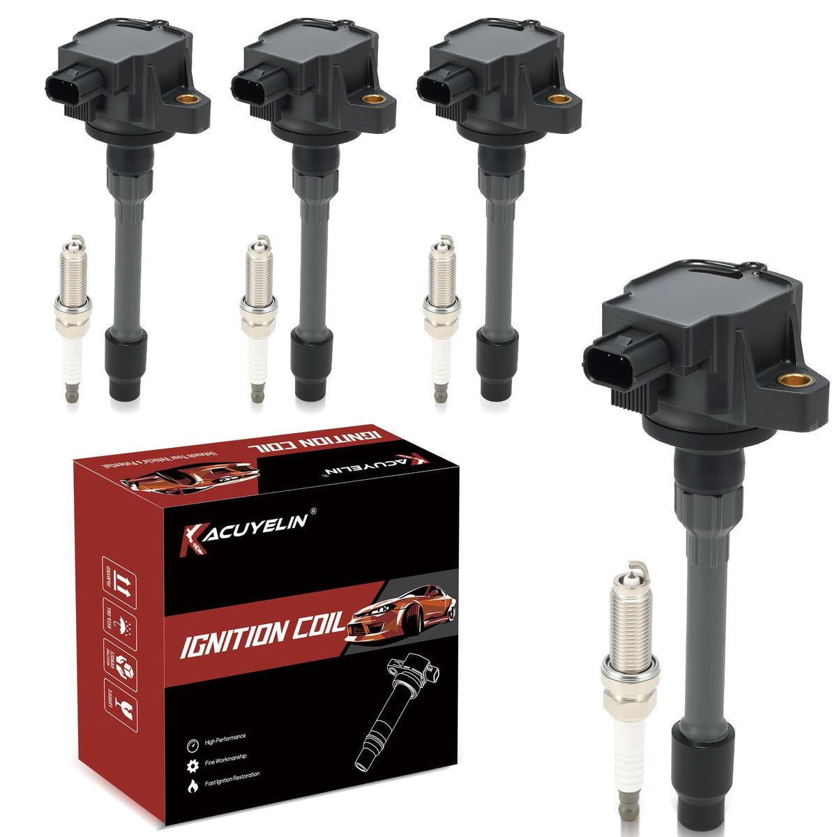 KacuYelin UF781 ignition coil pack visual focus: ignition-coil-pack supports stable high-voltage performance