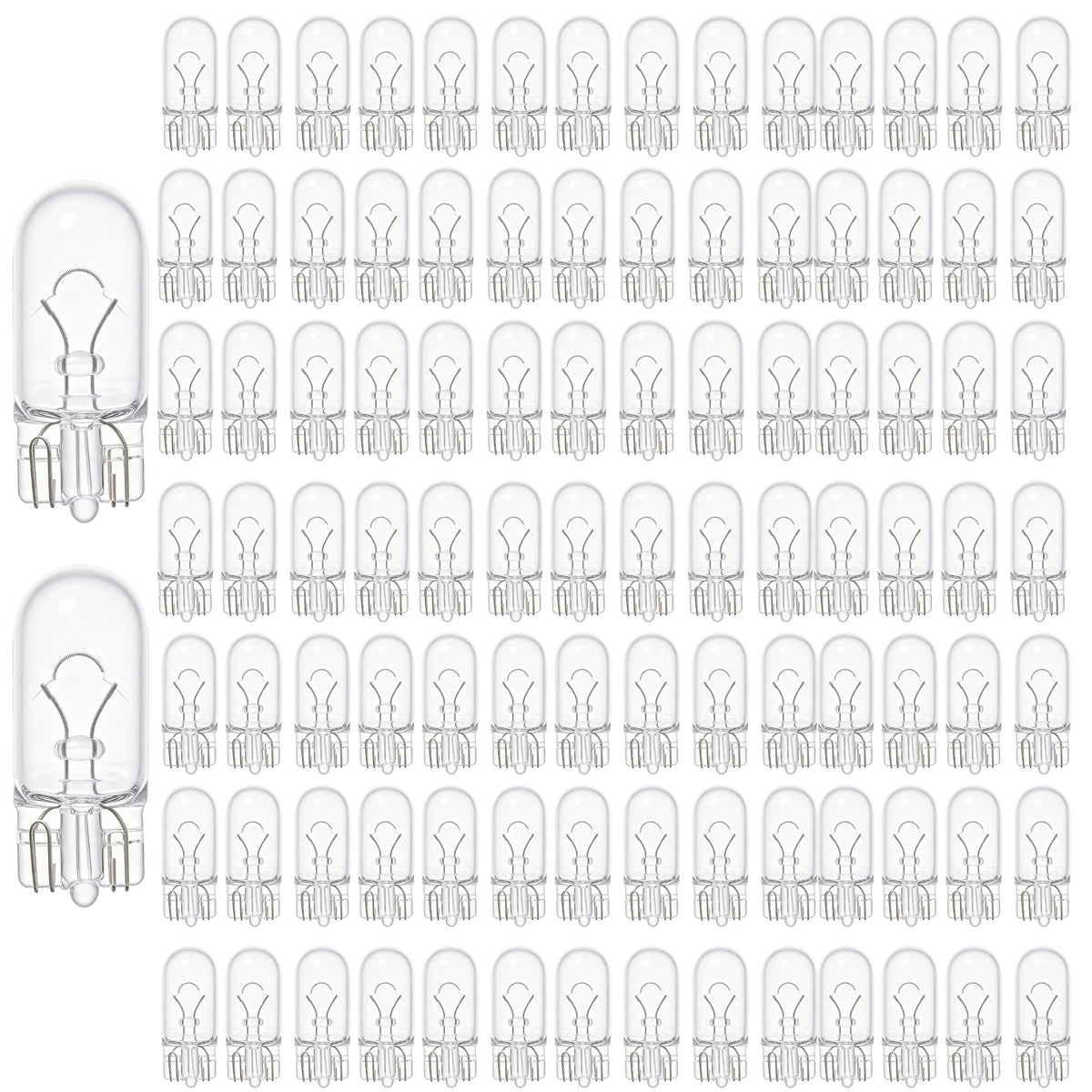 Kadiby 194 W5W car bulb with clear glass for bright signal lighting