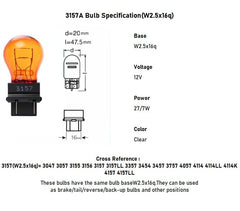 Kadiby 3157NA parking light bulb enhancing daytime presence