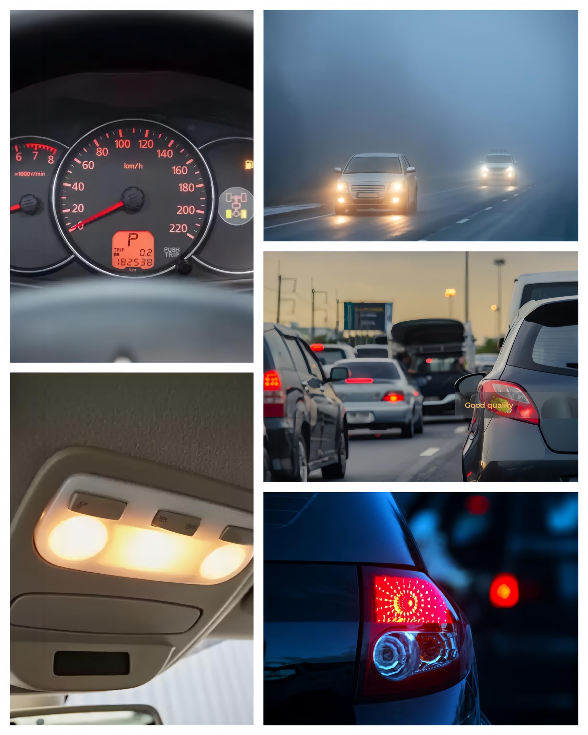 Kadiby long-life halogen bulbs with steady road brightness.
