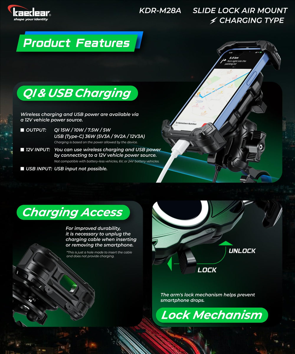 Kaedear KDR-M28A 1-inch ball mount with solid adjustability