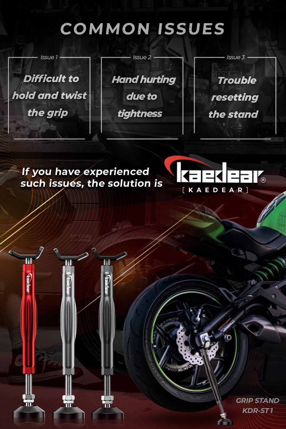 Kaedear KDR-ST1 extension range allows versatile maintenance setups.