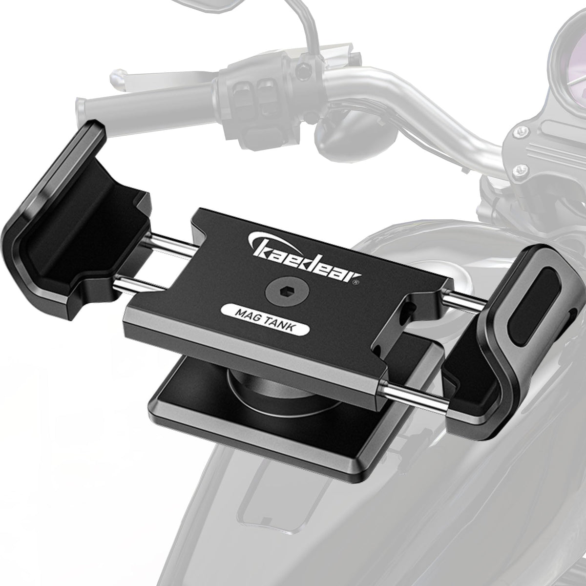Kaedear Mag Tank square magnetic surface provides a secure on-tank hold.