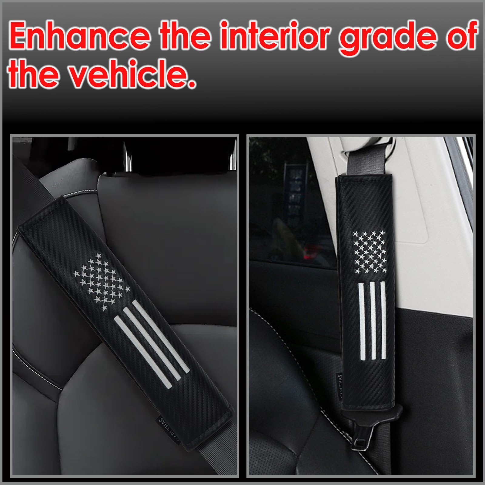 KAELTHAS two-piece pack provides coverage for both front seatbelts.