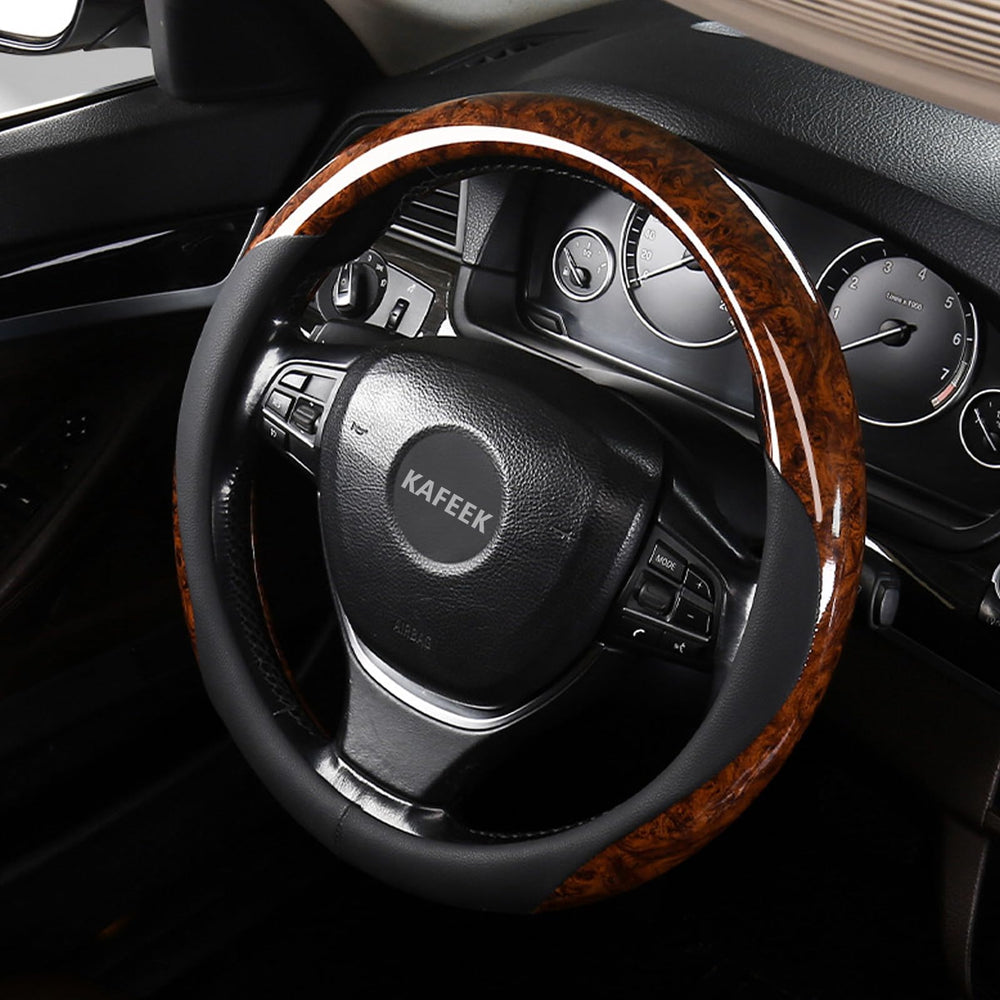 KAFEK PVC leather cover fits 16-inch wheels for Ford, Ram, and Toyota models.