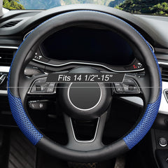 KAFEEK microfiber leather texture enhances touch and durability on the wheel.
