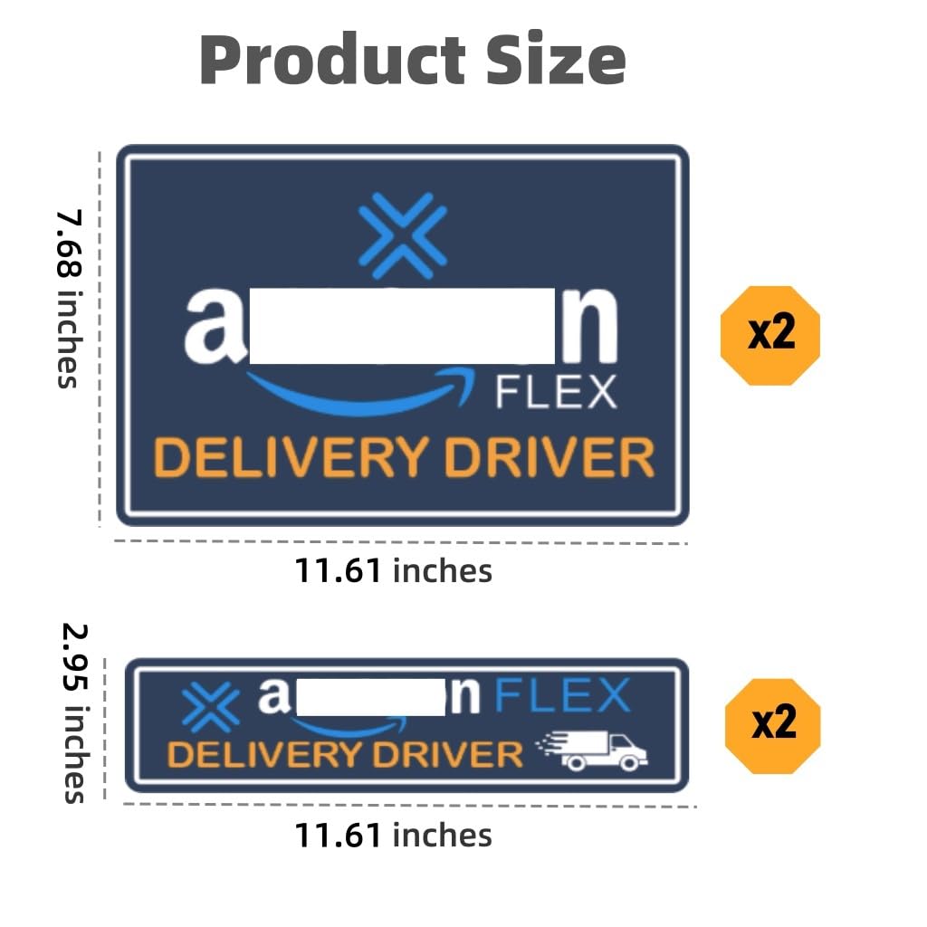 Kahedincy Flex Driver small magnet 11.8x3.3 inches for versatile vehicle signs.