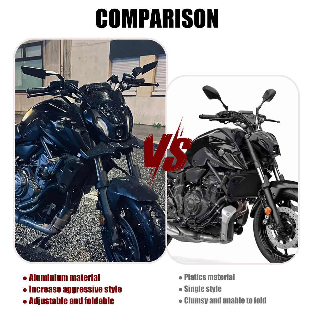 KaiQIVEM stealth mirror angle view shows 360-degree adjustability.