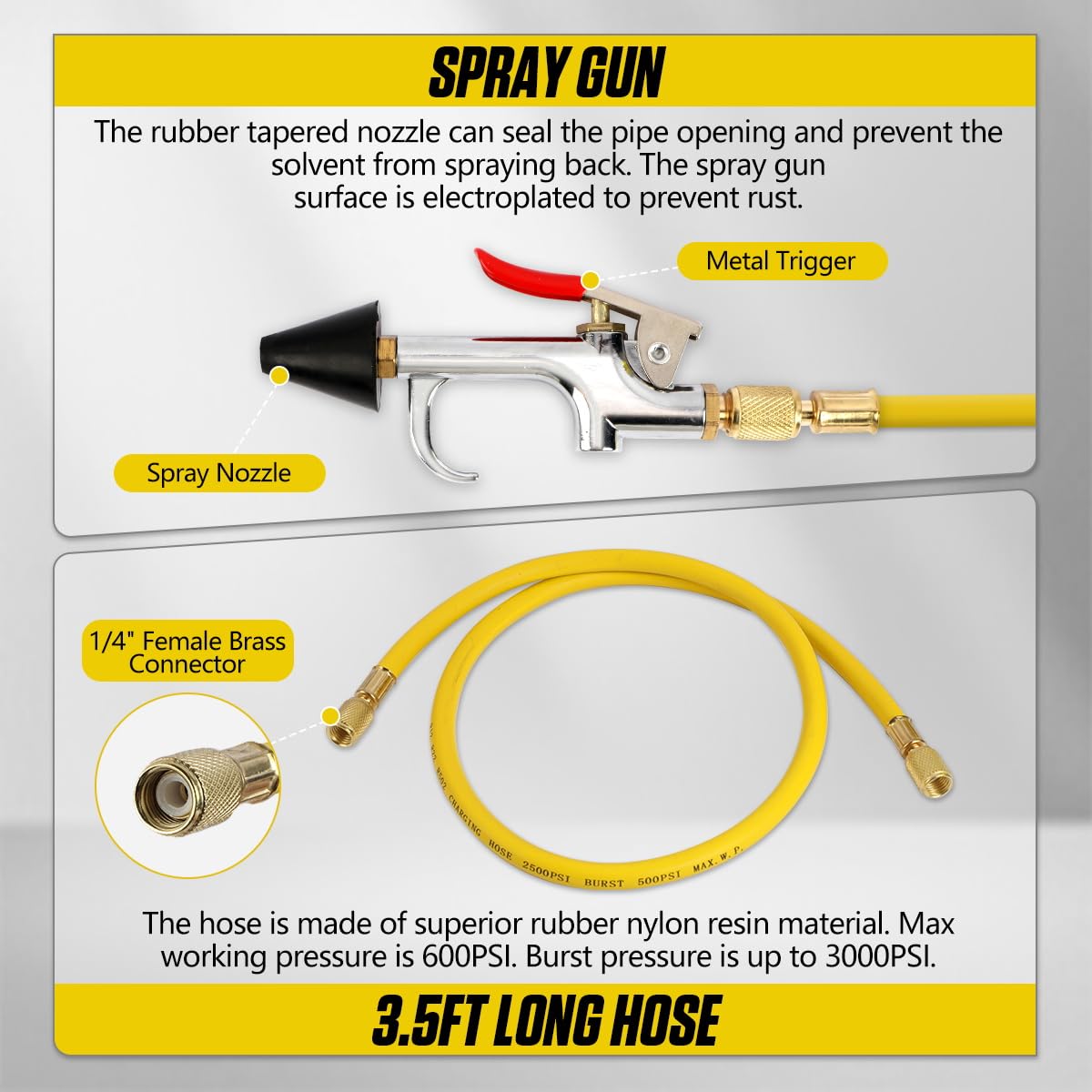 KAISAL steel tube ensures smooth, kink-free flow