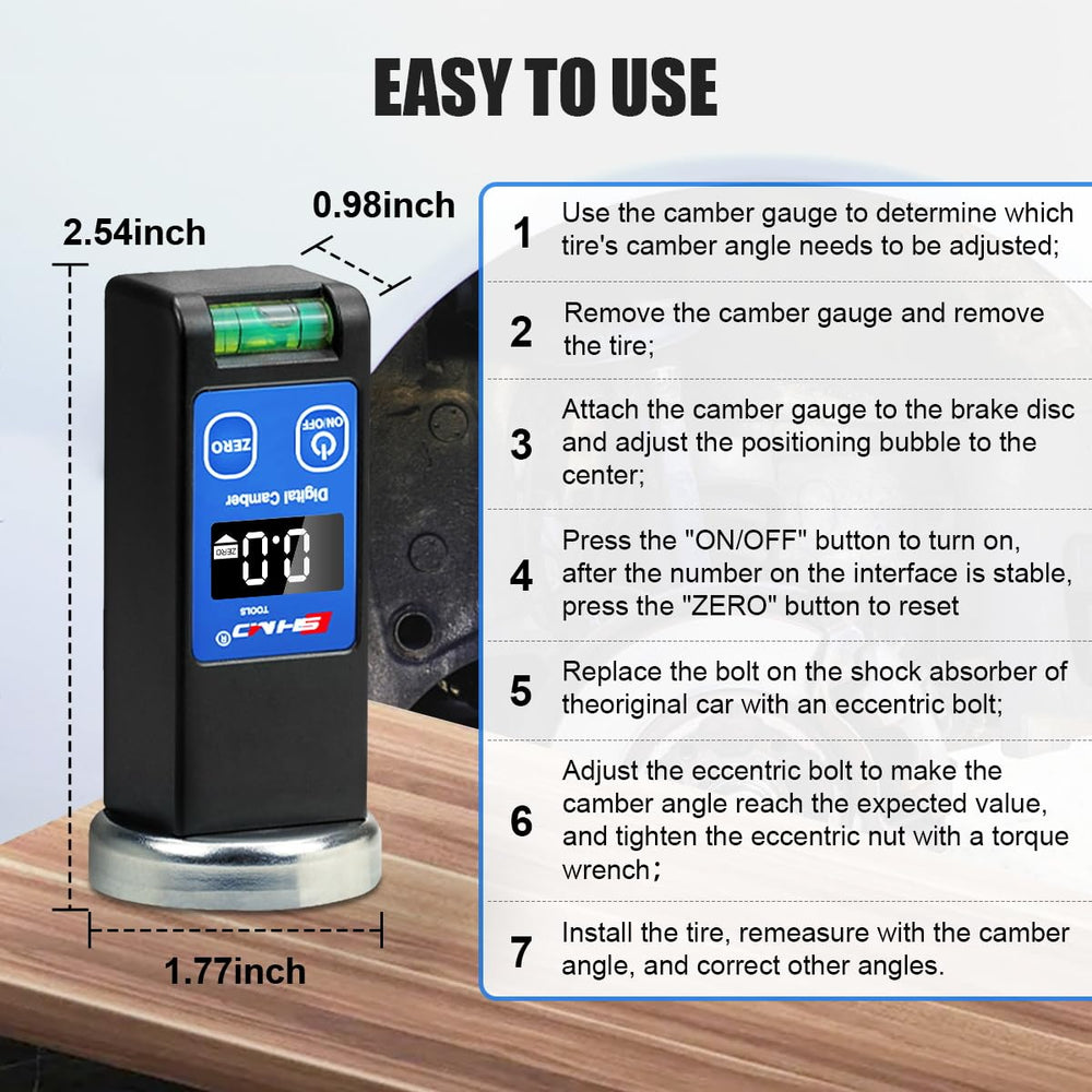 KAISAL backlit display supports reading in low light.