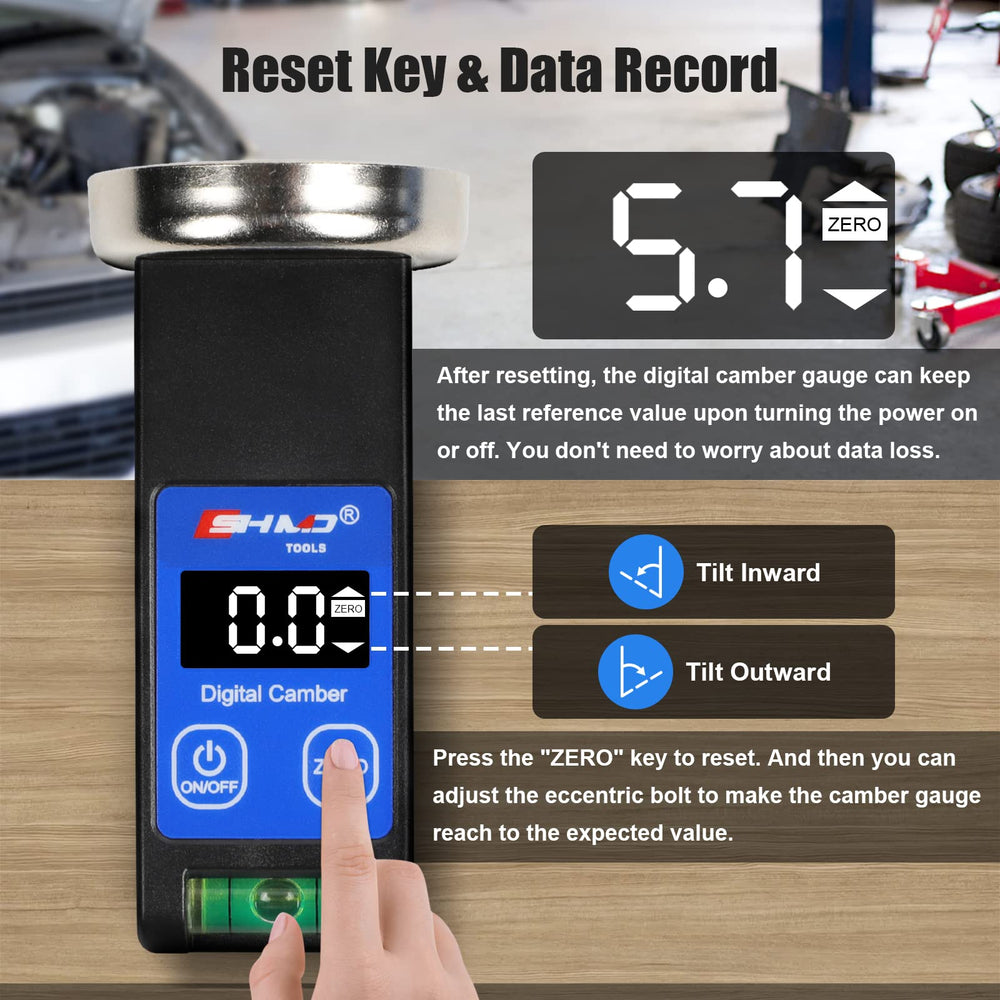 KAISAL wide-range gauge measures from -90 to +90 degrees.