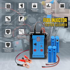 KAISAL Fuel Injector Tester dual test outputs enable quick injector side-by-side comparison