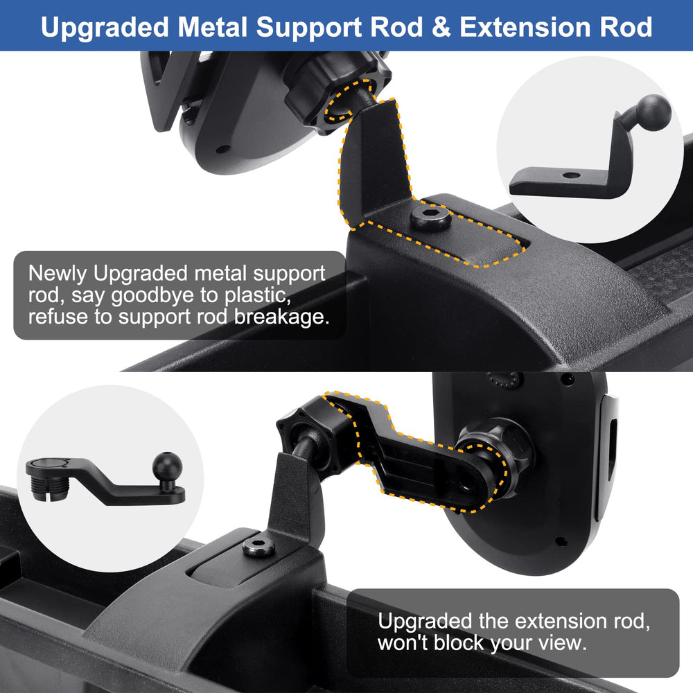 Kaishengyuan 360-degree rotating mount allows optimal viewing while driving.