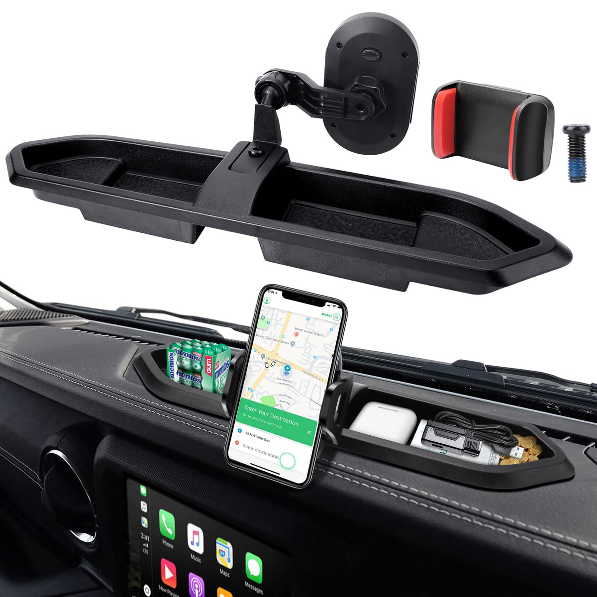 Kaishengyuan upgraded mount with extension arm offering flexible positioning for Jeep Wrangler drivers.