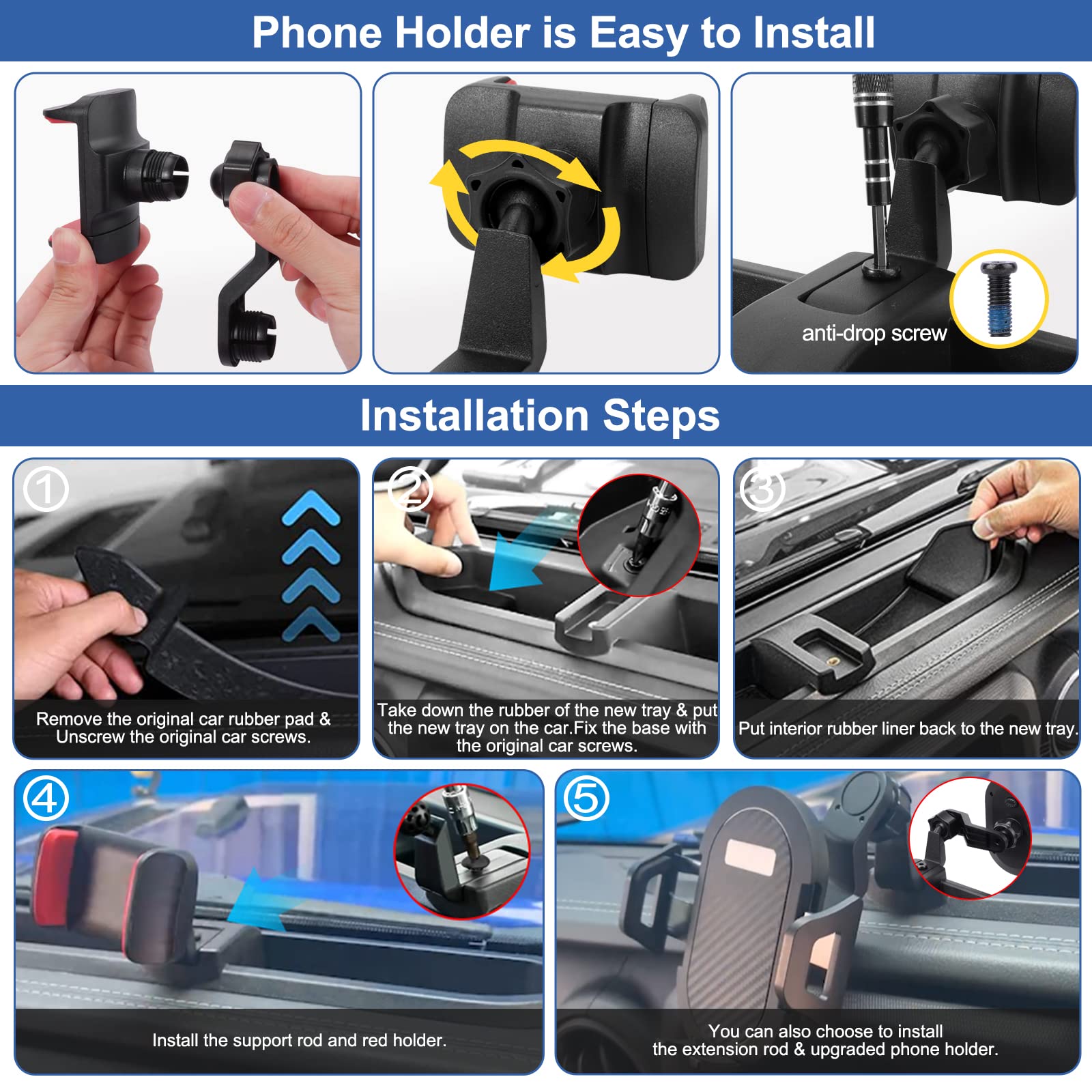 Kaishengyuan wide compatibility for 4-7 inch devices, with protective case.