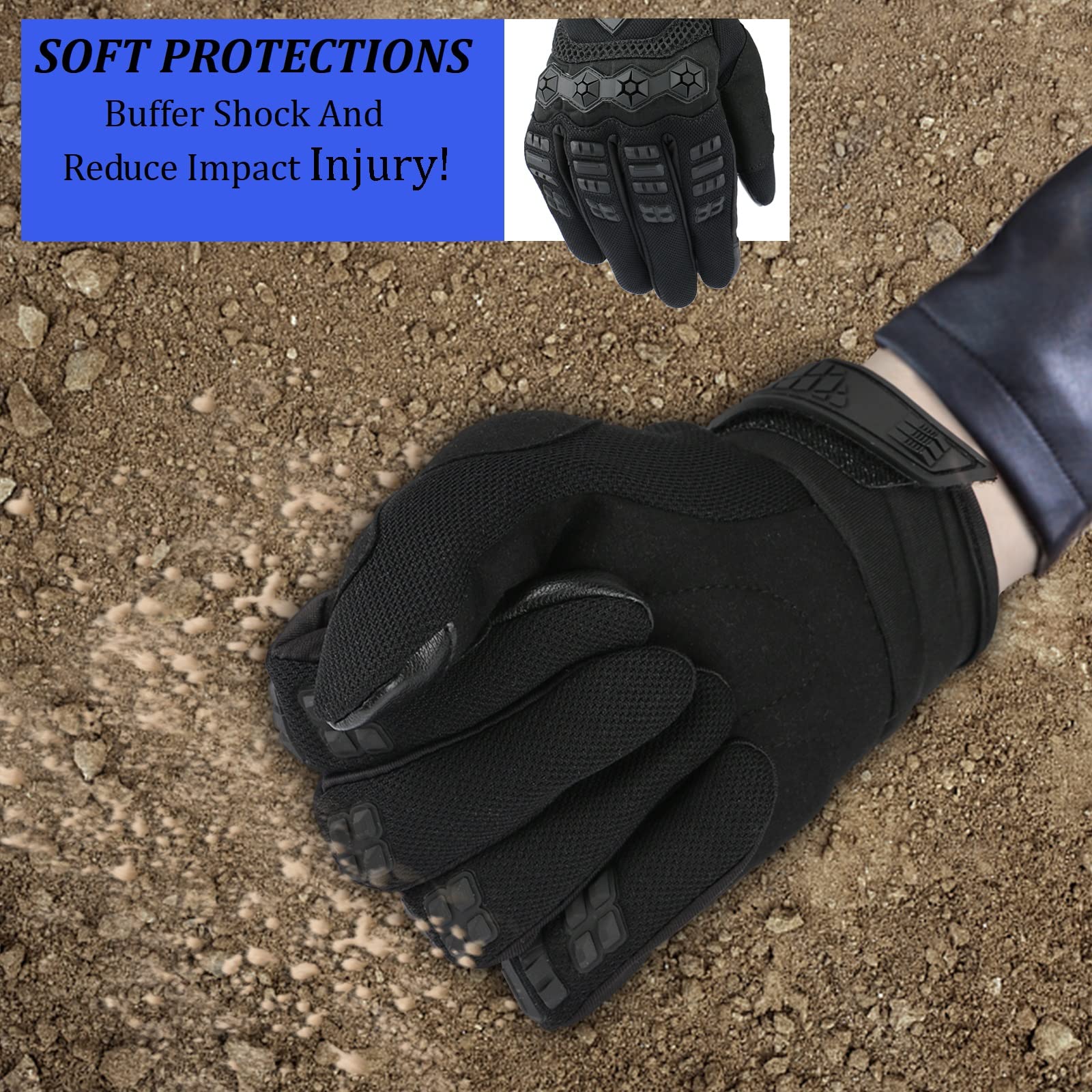 KAIWENDE gloves showing touch-screen capability on thumb and index finger.