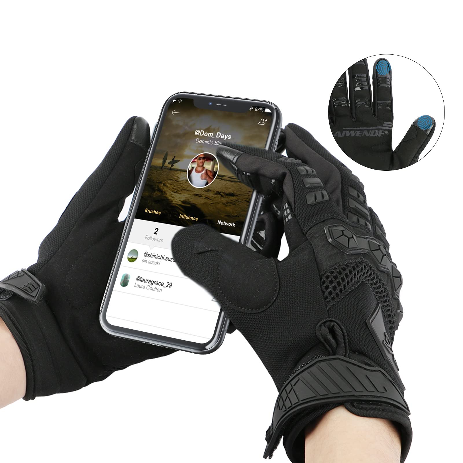 KAIWENDE anti-slip grip with silicone on pads improves control.