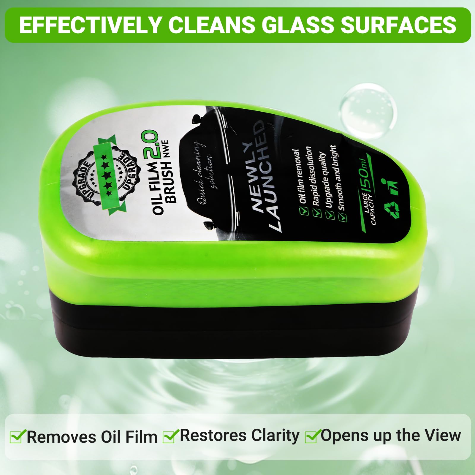 Kaiyunsheng 2.0 upgraded oil-free brush for easy windshield oil film removal