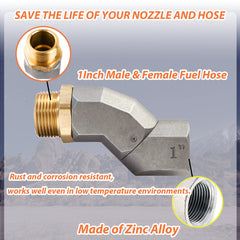 KALAGEEN 1 inch NPT fuel swivel ready for easy installation and secure fit