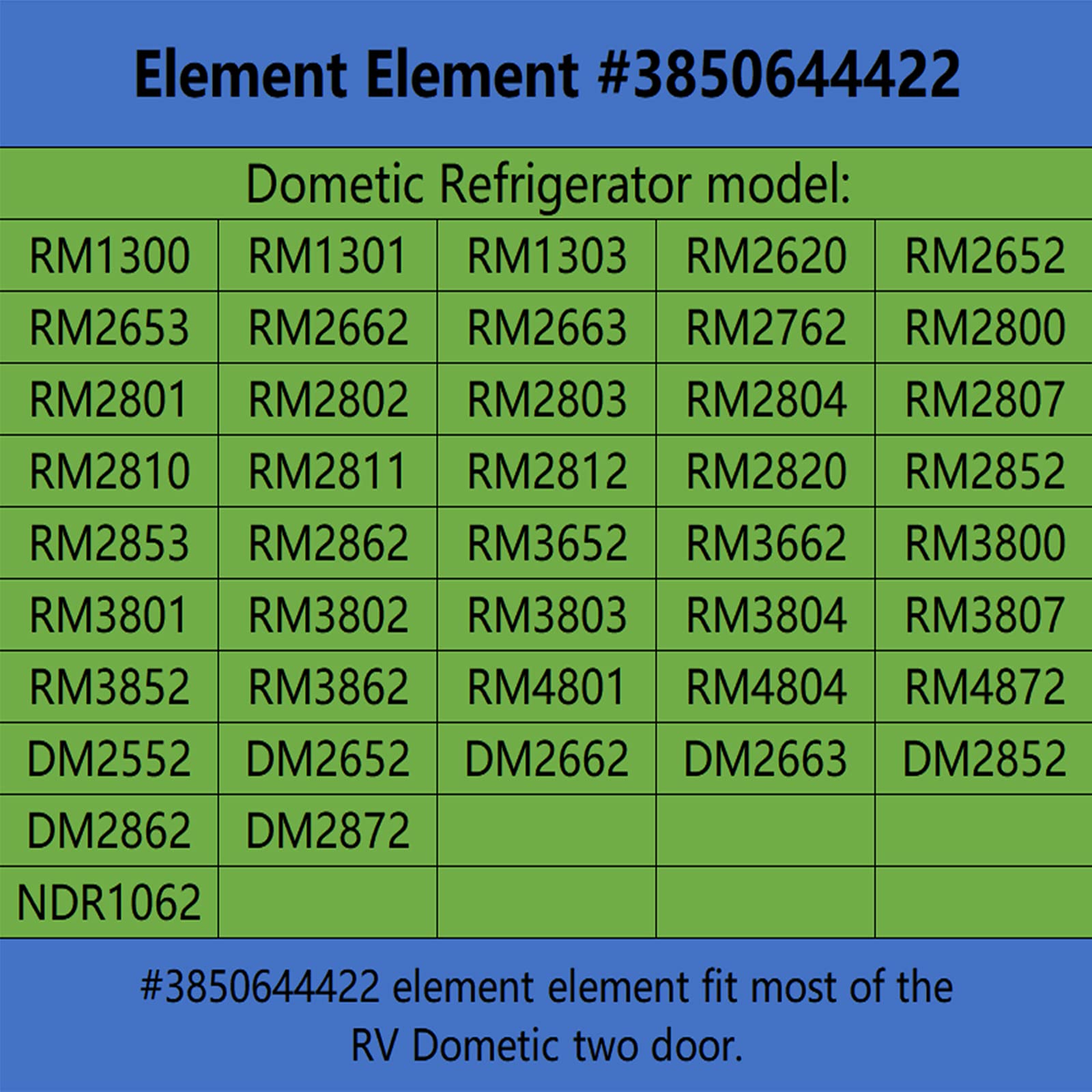 Kalageen installation-ready element with wire lead included