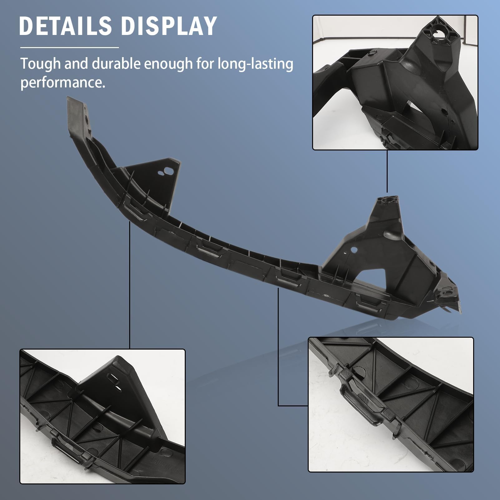 Kaloeou Accord bumper bracket right ensures solid front-end connection and improved aerodynamics