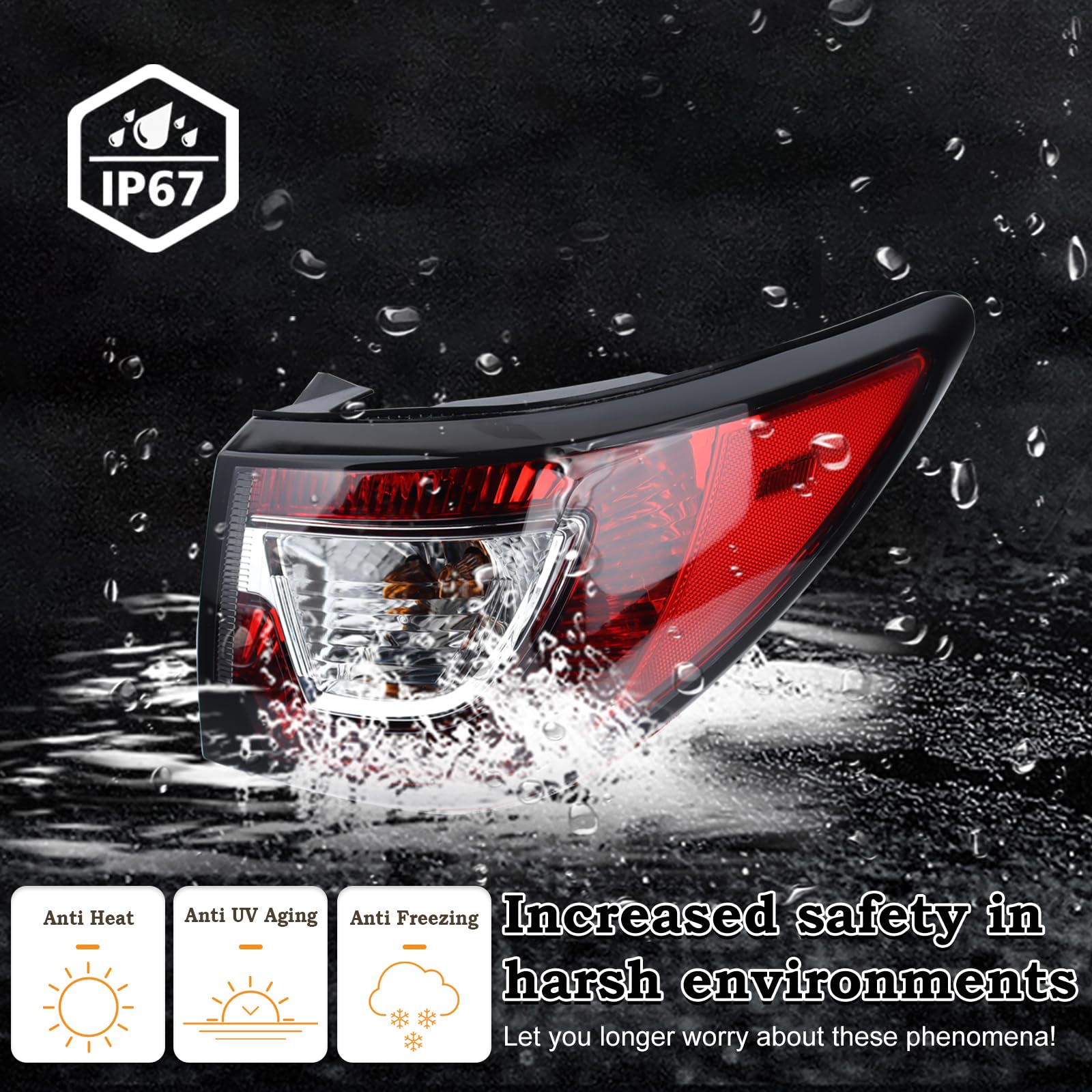 KAMDKI tail light prioritizes safety by improving visibility to other drivers