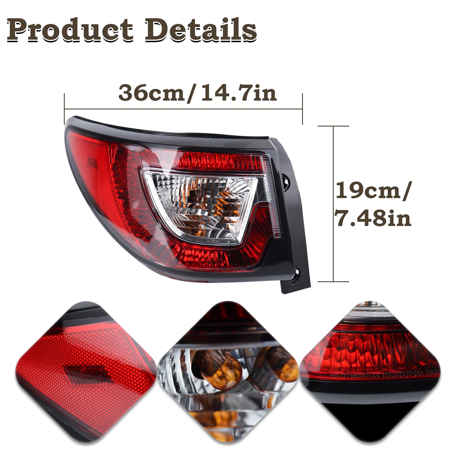 KAMDKI weather-resistant tail light designed for all-weather reliability