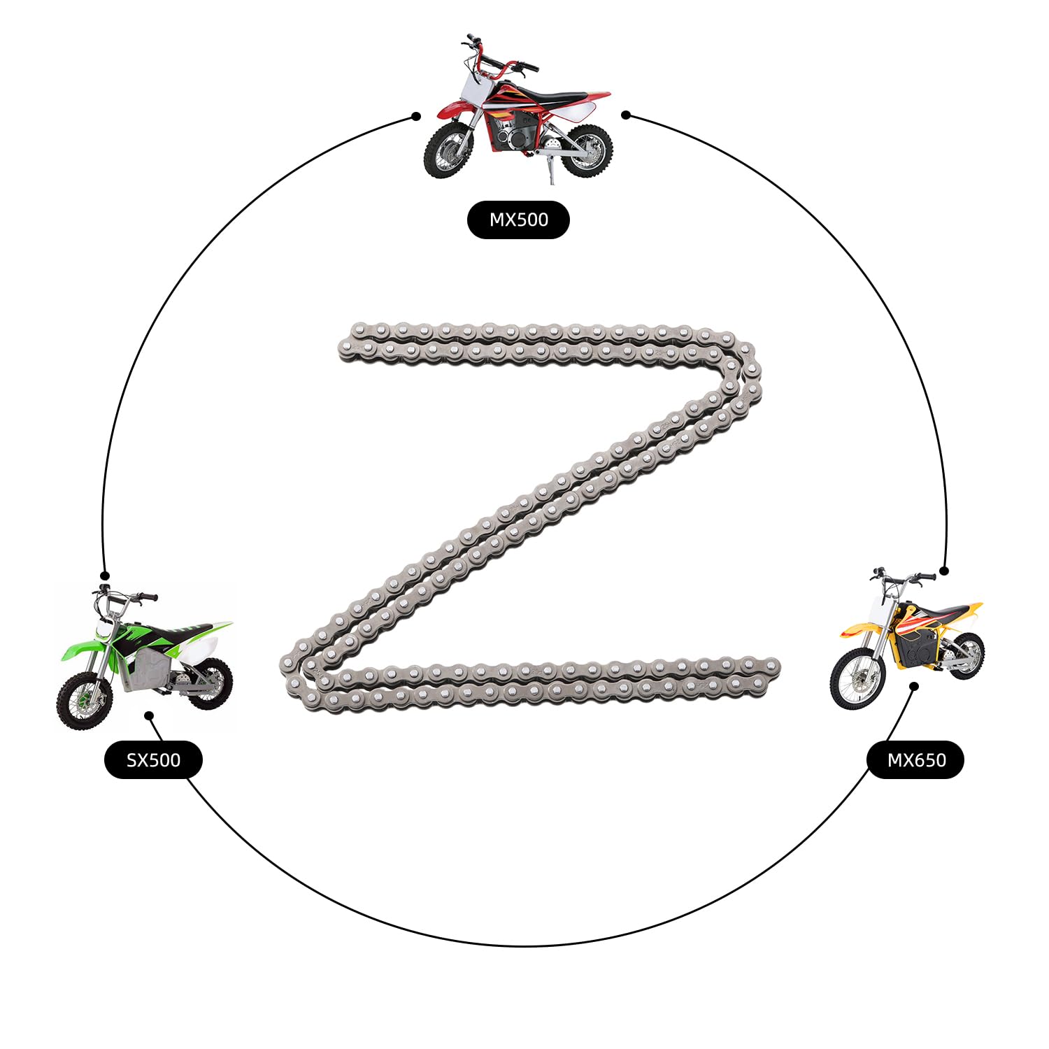 KAMIER 25H chain with drive breaker tool included for easy maintenance.