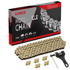 KAMIER 428 drive chain with 102 gold links for durable performance