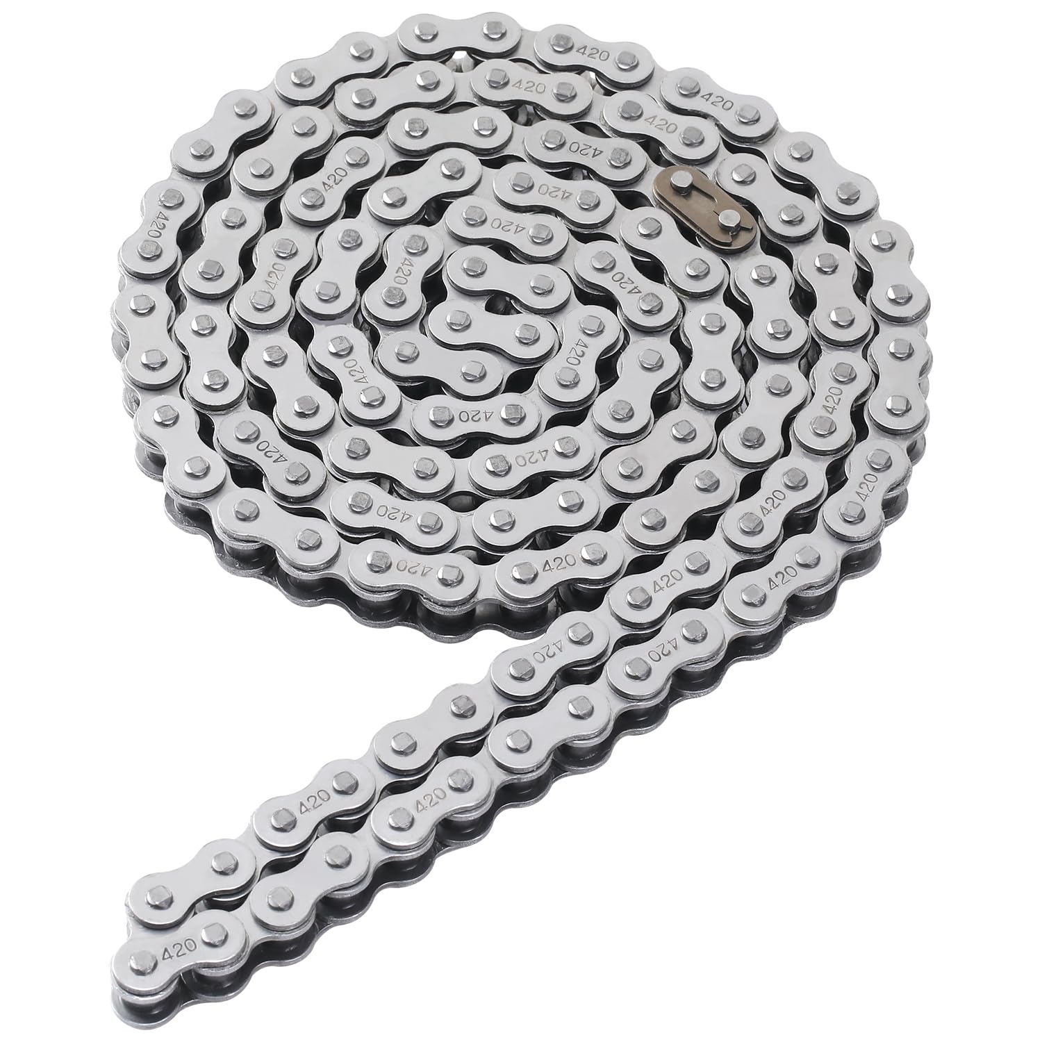 KAMIER embossed brand on chain links for quality branding.