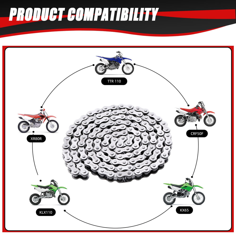 KAMIER chain-breaker tool included for easy on-site chain length adjustments