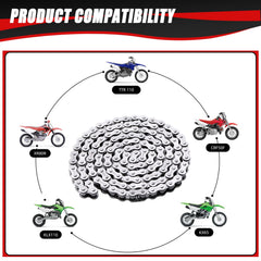 KAMIER chain-breaker tool included for easy on-site chain length adjustments