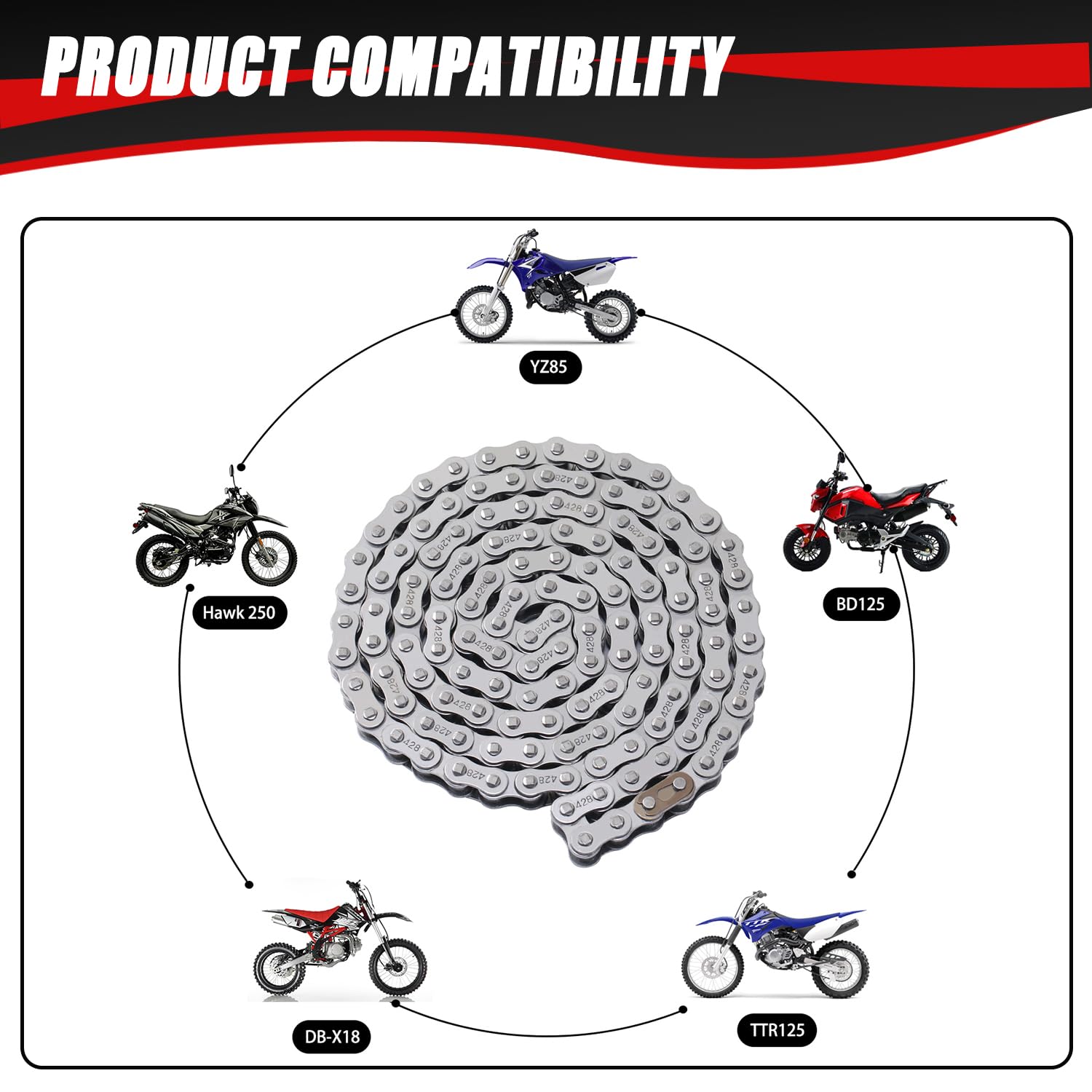 KAMIER chain-breaker-tool shown for easy master link removal and adjustment.