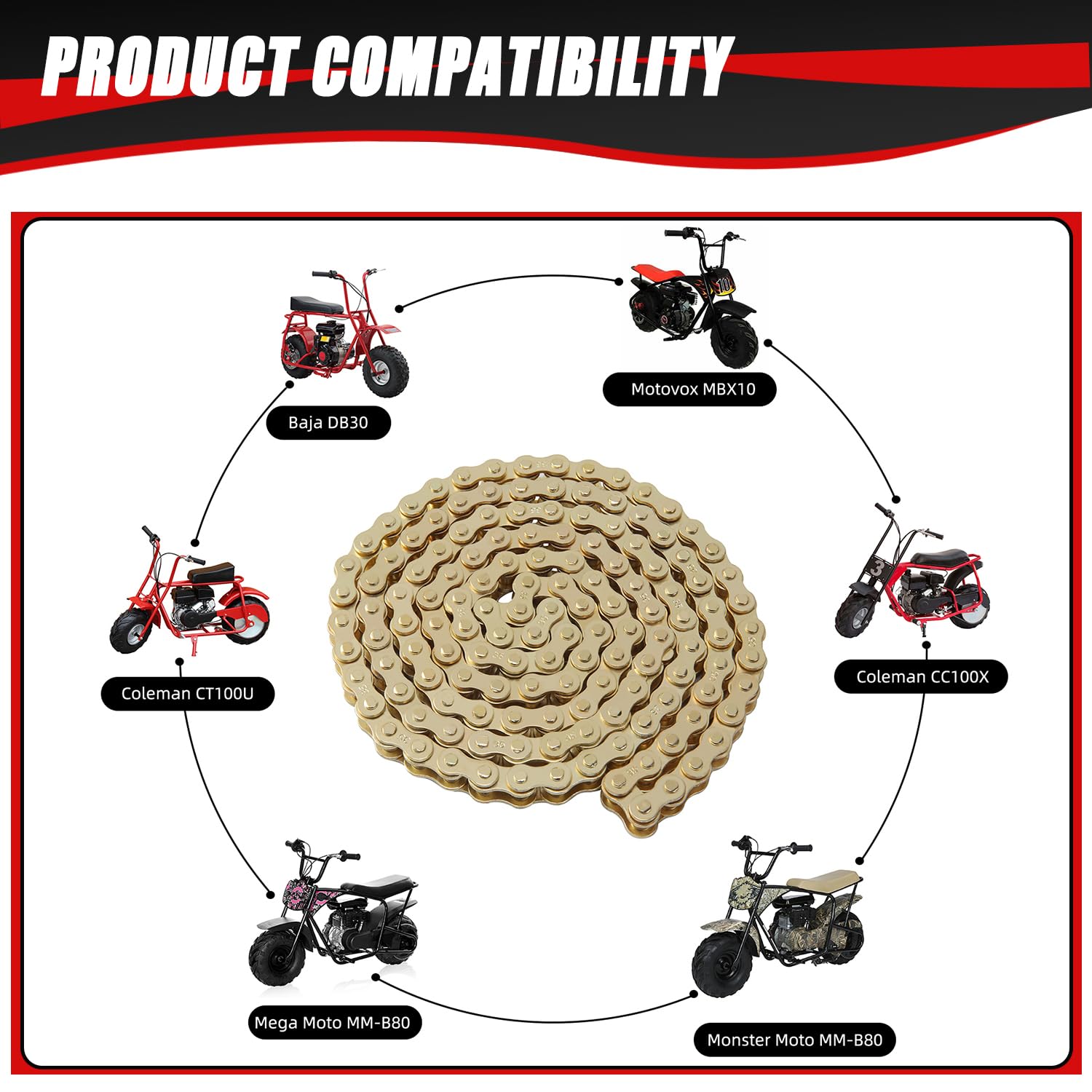 Kamier master link 35-pack simplifies sizing for easier repairs.