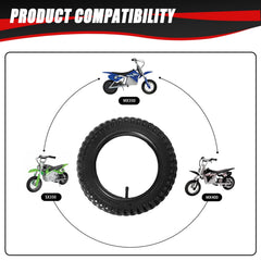 Kamier Razor MX350 inner-tube 12.5x2.75 helps prevent flats.